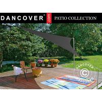 Sun sail 5x5x7 m, Triangular, Anthracite - Dancover