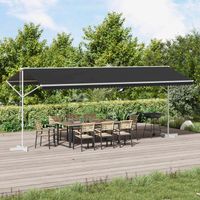 vidaXL Auvent autoportant Anthracite 6 x 3 m Polyester