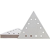 MioTools Shark Dischi abrasivi a gancio e anello, 290 x 250 mm, 12 fori, p. Levigatrici per muri, Corindone normale (25 Pz.) G320