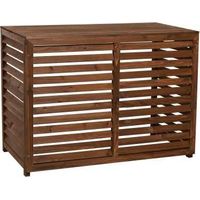Coverpac – Cache climatiseur bois traité – Dimensions 950x500x700mm – Ventilation optimisée – Installation rapide avec kit de montage inclus