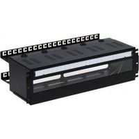 Pulsar Caja DIN negra acero recubrimiento en polvo 481,5x132x234