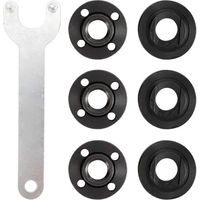 Set di 7 chiavi angolari per flangia di smerigliatrice per dadi di bloccaggio, chiavi in metallo da 4,5, 5, 5/8-11 pollici, ricambi per elettroutensili, compatibili con DW 193465-4.