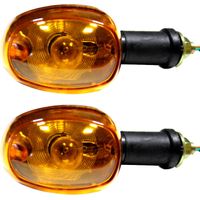 Clignotants 12 V 10 W, lentille blanche, filetage M10, pour scooters et quads.