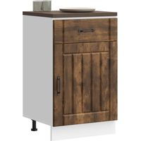 vidaXL Armoire de cuisine Lucca chêne fumé bois ingénierie