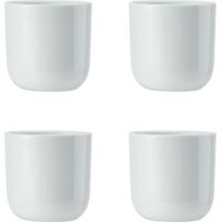 Mikasa Set di gessettide 4 portauovade Porcellana, portauova bianchi per la tavola della colazionede, portauovade Porcellanade 5cm, lavabile in lavastoviglie e in scatolade Confezione regalode