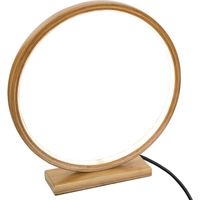 Atmosphera – Lampe à poser en bambou LED H 32 cm – Luminosité douce – Design moderne – Longueur câble 200 cm – Écologique et élégant