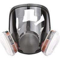 Kkmoon – Vollgesichts-Atemschutzmaske – Partikel- und Gasfilter – Geeignet für Chemikalien und Farben – Leichtes und verstellbares Silikon – 1 Maske
