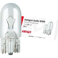 Ampoules halogènes W5W T10 5W W2.1x9.5d 12V 10 pièces (E8) AMIO-01483