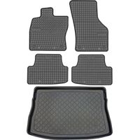 Ensemble de tapis de sol en caoutchouc pour Volkswagen Golf VII Hatchback (octobre 2012 - décembre 2019) + tapis de coffre