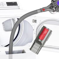 Dyson Trockner-Abluftreinigungsset, kompatibel mit dem Dyson Trockner-Flusenentferner-Aufsatz für V7, V8, V10, V11, V12 und V15, grau