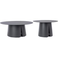 Bolzano Biana Tischset Ø70 + Ø90 Anthrazit Aluminium