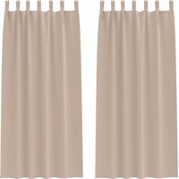 Rideaux occultants,Rideaux anti-lumière avec des rideaux Taupe Polyester CFW29962