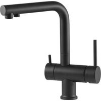 Miscelatore lavello cucina acqua depurata 3 vie nero opaco Gattoni 0195/PCNO Nero opaco