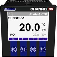 Emko CHANNEL8-N Regolatori a 2 punti Termostato Pt100 -50 fino a +400 °C Relè 5 A
