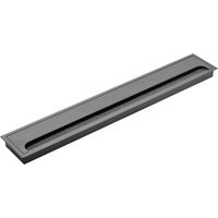 Kabeldurchlassdose Kabelführung Bürstendichtung Schwarz eloxiert 80mm x 500mm