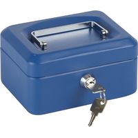 Arregui – Coffret à monnaie en acier émaillé – Caisse à clé avec plateau amovible – 15 cm – Pour pièces, billets et objets de valeur - C9215