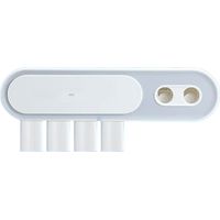 Estante para baño con dispensador de pasta de dientes