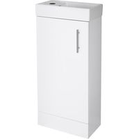 400mm Bathroom Basin Sink Vanity Unit Furniture Cabinet Soft Close - White