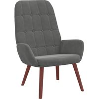 Maison Exclusive - Fauteuil relaxant velours gris foncé