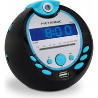 Radio-réveil Sportsman FM projection double alarme avec port USB