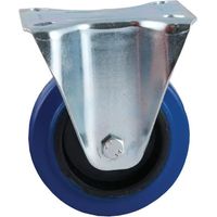 Avl Roulette in gomma blu D160mm con piastra fissa