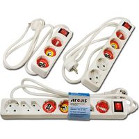 Arcas 92700005 Steckdosenleiste 5-fach, 1,5 m Kabellänge