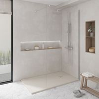 KOES - Kunstharz-Duschwanne Modell NILO – 90x140 – Creme RAL 1013