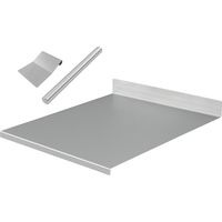 ZOIMANIA - Spianatoia con Tarocco e Mattarello - Inox - Cucina - Profondità 55 - Dimensione Spianatoia: L 100 x P 55 x 7cm x 3cm