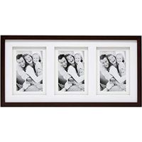 Cornice foto doppia deknudt marrone legno 10 x 15 cm