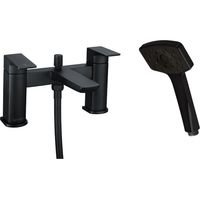 Deva Satinjet Wai Bath Shower Mixer Tap - Matt Black