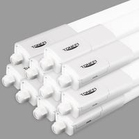10 Stück Feuchtraumleuchte LED 115cm, 36W 4320LM LED Deckenleuchte Röhre, Verknüpfbar Werkstattlampe IP65 Wasserfest Leuchte, Feuchtraum Wannenleuchte für Keller Wand Garage, NeutralWeiß 4000K [Energ