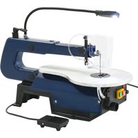Vidaxl – Scie à chantourner électrique 125 W – Vitesse variable 550-1600 tr/min – Table inclinable 0-45° – Pédale de commande et lampe LED