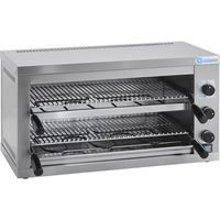 Salamandre 54 x 30 cm double grille amovible - Tecnoinox