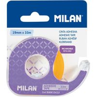 Selbstklebendes Klebeband mit Abroller 19 mm x 33 m Milan