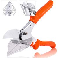 Mehrwinkel-Gehrungsschere, einstellbarer Winkel von 45 bis 135 Grad, Handwerkzeug zum Schneiden von Kork, Kunststoff, PVC usw.