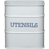 Living Nostalgia KitchenCraft Porte-couverts en métal 14,5 x 16 cm Gris