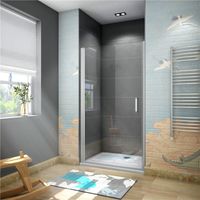 Nischentür 76x185cm Duschkabine Drehtür 5mm ESG Sicherheitsglas Dusche Pendeltür Duschabtrennung