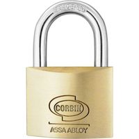 CORBIN Vorhängeschloss, Standardbügel, gleichschließend, 20 mm, aus robustem Stahl und mit hoher Sicherheitsstufe.