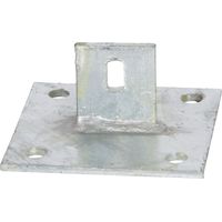 Winox – Support ancre sur platine pour jambe de force Te30 – Acier galvanisé – Fixation par boulonnage – Dimensions 100x100mm – Hauteur 45mm
