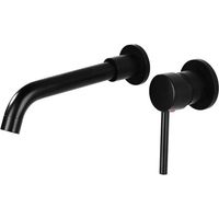 Robinet mural pour lavabo, robinet mural eau chaude et froide, robinet mural encastré pour lavabo