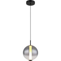 Globo - lámpara colgante - LACY - negro - vidrio - Ø 25cm - LED -