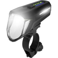FISCHER FAHRRAD Fanale anteriore Frontlicht 100 Lux LED (monocolore) a batteria ricaricabile Nero