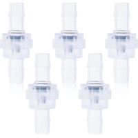 Clapet Anti-Retour en Plastique 5 pièces Clapet Anti-Retour unidirectionnel 6mm Translucide - Traitement de l'eau