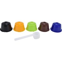 wiederverwendbare 50-ml-Kapseln für Dolce-Gusto-Maschinen, mit Löffel und einfacher Befüllung