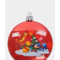Kit 2 Decorazioni Natalizie Rosso e Oro Winnie the Pooh