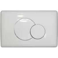 Placca di scarico doppio tasto bianca 5102810 Faismilani