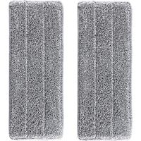 Lot de 2 housses en microfibre ultra absorbantes – Système de nettoyage mains libres – Recharge autonettoyante – Dimensions 36x11cm