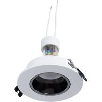 Lotto Anello incasso Ø90mm + Lampadina GU10 6W + Portalampada -