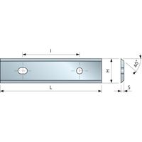 Placa 40° 50x12x1,5 I26 - F03FH02894 -CG06MFA310