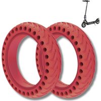2 RUOTE 8 1/2 X 2 PNEUMATICI ROSSI PER MONOPATTINO ELETTRICO GOMME PIENE 8.5 X 2.0 ANTIFORATURA